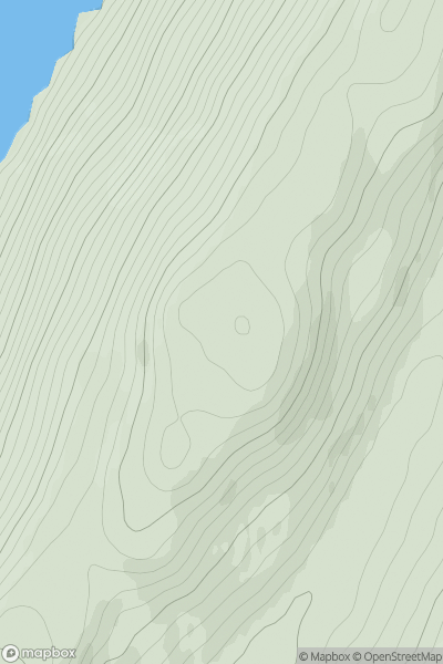 Thumbnail image for Craggan Hill [Loch Long to Loch Lomond] showing contour plot for surrounding peak